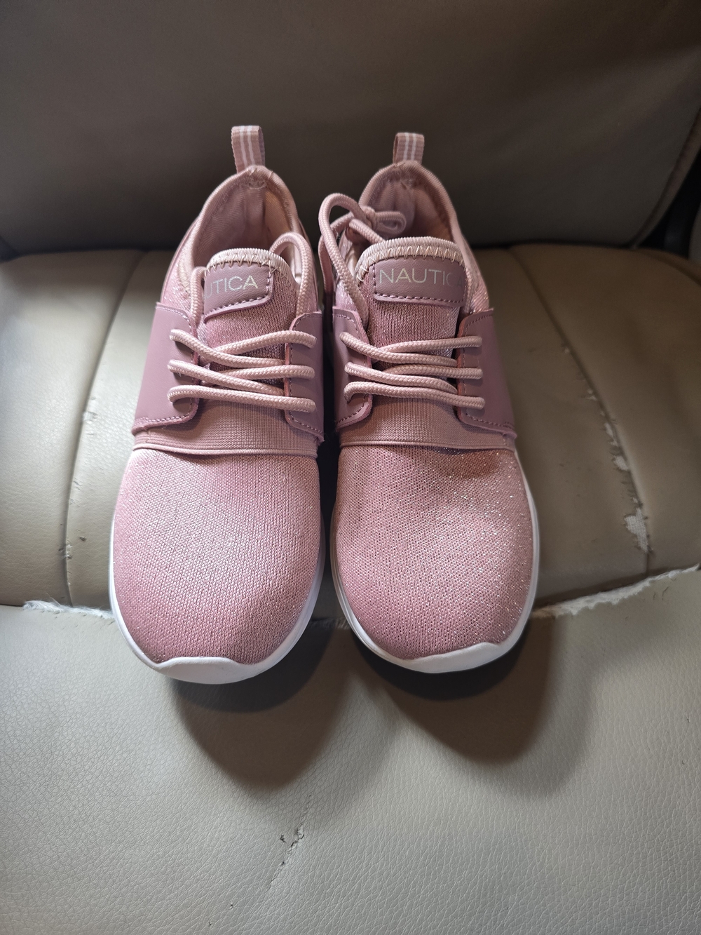 Nautica Pink Glitter Slip-On Sneakers